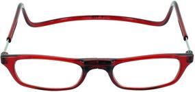 img 1 attached to 👓 CliC Magnetic Reading Glasses Red 2.50 - Optimized Magnetic Reading Glasses in Red (2.50) with CliC Technology