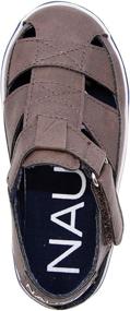 img 1 attached to 👞 Nautica Mikkel 2 Bark 12 Boys' Closed Toe Outdoor Sandals - Perfect Blend of Style and Functionality