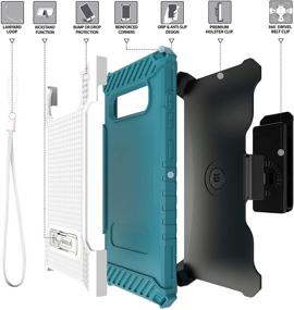 img 2 attached to Beyond Cell Trishield Series Compatible With S10 Case/Military Grade Rugged Cover [Metal Kickstand] [Belt Clip Holster] Compatible With Samsung Galaxy S10 Plus (2019)- Butterfly Reflection