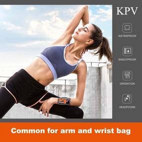 img 1 attached to KPV Waterpoof Armband Adjustable Iphone11