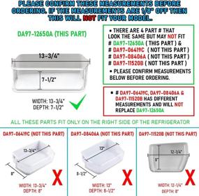 img 2 attached to 🔍 SAMSUNG Refrigerator Door Shelf Basket Bin (RIGHT Side) - Compatible with DA63-07104A, DA63-06963A - Lifetime Appliance DA97-12650A