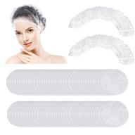 💦 150 pcs upgrade disposable shower caps: ceizioes waterproof larger hair bath caps. thickening shower cap for women, kids, girls. ideal for hotel, hair salon, travel, spa, and home use in beauty salon logo