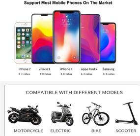 img 2 attached to 🚲 Bicycle & Motorcycle Phone Mount, Universal Bike Handlebar Phone Holder - iPhone X XR Xs 7s 8 Plus, Samsung S9/ Note5 Compatible (Aluminum Alloy, Adjustable, 1PCS)