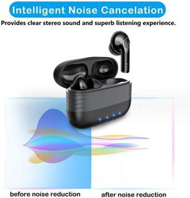 img 2 attached to AUDIMI Wireless Earbuds Bluetooth In-Ear Headphones Sweatproof Deep Bass Sport Cordless Earphones With Charging Case Touch Control Built-In Mic Stereo Music Headset For Workouts