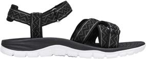 img 2 attached to DREAM PAIRS Women's DSA211 Sport Athletic 👟 Sandals for Outdoor Hiking - Black, Size 9.5