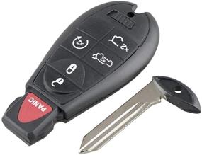 img 2 attached to 🔑 2-Pack Upgraded Replacement Car Key Fob Keyless Entry Remote for Fobik M3N5WY783X