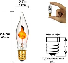 img 3 attached to 🕯️ Flickering Candelabra Replacement Chandelier by SKRLED