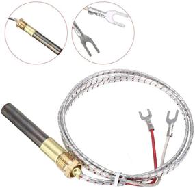 img 3 attached to 🔥 High-Quality 2-Wire Gas Fryer Thermopile Thermocouple for Imperial Elite Frymaster Dean Pitco & Italian FAGE Gas Pizza Oven - Ideal Replacement