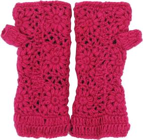 img 1 attached to 🌈 Stylish KayJayStyles Rainbow Convertible Fingerless Mittens for Men - Trendy Accessories and Versatile Gloves & Mittens