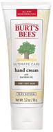 👐 burt's bees hand cream for dry skin, hydrating natural lotion, fragrance-free, ultimate care formula with baboab oil, 3.2 ounce (packaging may vary) logo