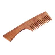 groupb wooden comb tooth handle logo