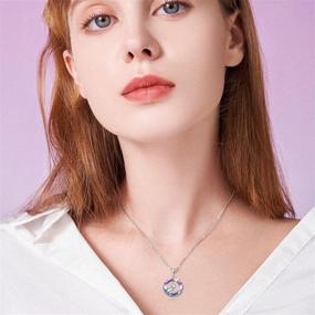 img 1 attached to 🐰 Cute Bunny Necklace - Sterling Silver Crystal Pendant Jewelry with Butterfly Detail - Perfect Gift for Women, Daughters, and Teen Girls - Ideal for Birthday Parties and Teenager Fashion