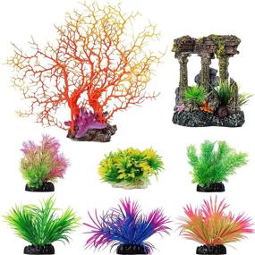 img 4 attached to 🐠 Enhance Your Aquarium with 8 Vibrant Fish Tank Decorations!