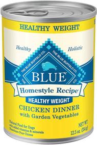 img 3 attached to 🐶 Blue Buffalo Homestyle Recipe Natural Adult Healthy Weight Wet Dog Food, Chicken 12.5-oz can (12-Pack)