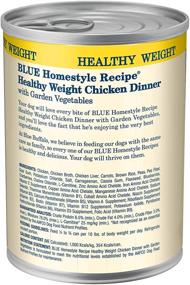 img 2 attached to 🐶 Blue Buffalo Homestyle Recipe Natural Adult Healthy Weight Wet Dog Food, Chicken 12.5-oz can (12-Pack)