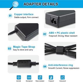 img 1 attached to ECHEER 65W AC Charger for Toshiba Satellite PA3714U-1ACA PA3917U-1ACA PA3715U-1ACA C55 C55T-A5222 C655 C855D L305D L505 L655 L755 A665 A505 P755 P775 P855 P875 - Compatible Adapter 19V 3.42A, 5.5x2.5mm