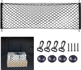 img 4 attached to 🚗 Ultimate Car Trunk Storage Net: Super Duty Cargo Organizer for Trucks, SUVs, and More!