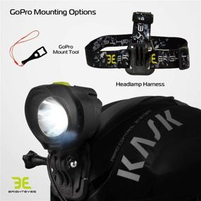 img 3 attached to 🔦 1800 Lumen Bicycle Light Set - The Stamina - Ultra Bright Headlight with Quad Cree Technology and Lightweight Military Grade Nylon Shell - Includes Free USB Rechargeable Taillight