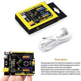 img 2 attached to 🔧 Enhanced KEYESTUDIO Plus Board for Arduino UNO R3 with Type-C USB Cable, increased 3.3V 5V 1.5A Output Current, Advanced Controller Board