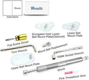img 1 attached to 🔧 Устройство для поддержки задней двери серого грузовика F150 Tailgate Assist Shock для F150 Pickup Tailgate Easy Down (Все инструменты в комплекте) - Winunite 2015-2021