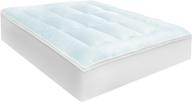 biopedic memory cloud gel infused memoryfoam & fiber topper, king, white: enhance your sleeping experience with luxurious comfort логотип