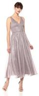 timeless elegance: vera wang women's sleeveless tea length cocktail dress logo