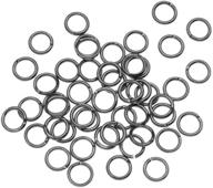 🔗 100-piece open jump rings, 6mm, 19-gauge, gun metal by beadaholique jr/036x6gm logo