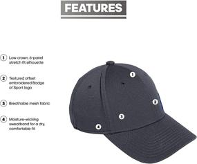 img 3 attached to 🧢 Highly Flexible adidas Men's Release II Stretch Fit Structured Cap: A Perfect Fit for Active Men