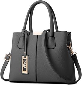 img 4 attached to 👜 CHICAROUSAL Leather Crossbody Shoulder Handbags for Stylish Women – Versatile Totes with Wallets