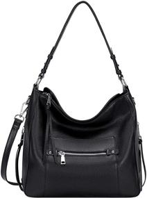 img 4 attached to Handbags Shoulder Crossbody O171E Black Women's Handbags & Wallets and Hobo Bags