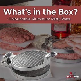 img 3 attached to 🍔 4.5in Nonstick Cast Aluminum Pro-Grade Burger Press – Easily Makes 1/4 Lb Ground Beef or Sausage Patties for Perfectly Round Hamburgers. Quick & Easy for Barbecues, Meal Prep & Grill