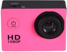 img 3 attached to Action Camera 12MP Waterproof 30M Outdoor Sports Video DV Camera 1080P Full HD LCD Mini Camcorder With 900MAh Rechargeable Batteries And Mounting Accessories Kits(Pink)