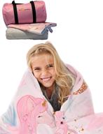 all-inclusive weighted blanket for kids - 5lbs - 7 layer premium cotton - silent & cozy - detachable cover - adorable dinosaur design (unicorn) logo