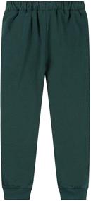 img 3 attached to ALAVIKING Boys' Elastic 👦 Drawstring Brushed Sweatpants for Comfortable Clothing