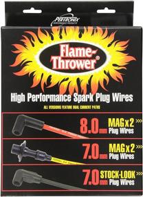 img 2 attached to Улучшите производительность с PerTronix 708104 Flame-Thrower Черная пользовательская проводка свечей для Ford 8-цилиндровых двигателей.