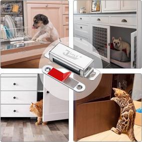 img 2 attached to Jiayi 12 Pack Kitchen Cabinet Magnetic Catch - Stainless Steel Drawer Magnet for Strong Cupboard Door Closure - Cabinet Closer with Magnetic Latches for Cabinets