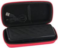 hermitshell hard eva travel case for amazonbasics portable bluetooth speaker (model: bsk30) logo