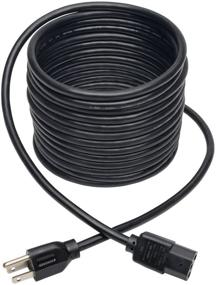 img 3 attached to 💻 Tripp Lite Standard 10A Computer Power Cord - 18AWG, 20-ft - NEMA 5-15P to IEC-320-C13 - Black (P006-020)