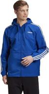 adidas men's essentials 3-stripes woven windbreaker: ideal protection & style logo