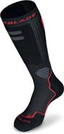 black and red high-performance men's rollerblade socks for inline skating and multi sport logo