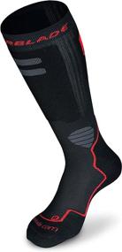 img 4 attached to Black and Red High-Performance Men's Rollerblade Socks for Inline Skating and Multi Sport