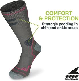 img 1 attached to Black and Red High-Performance Men's Rollerblade Socks for Inline Skating and Multi Sport