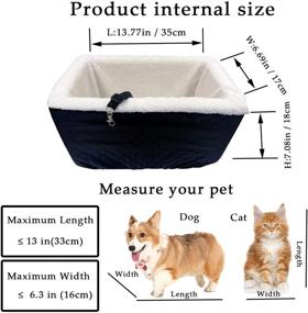 img 1 attached to 🐶 Ximei Pet Dog Console Car Seat: Secure, Safe Travel Seat for Small Pets & Cats in SUVs