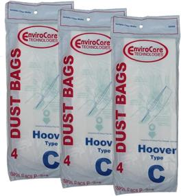 img 2 attached to 🧹 12-Pack EnviroCare Vacuum Cleaner Dust Bags for Hoover Type C Convertible Upright - Replacement Bags