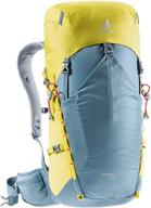 рюкзак deuter speed ​​hiking blue green логотип