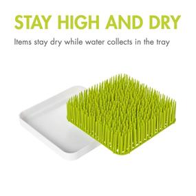 img 3 attached to 🍼 Convenient Green Boon Grass Countertop Baby Bottle Drying Rack: A Must-Have for Busy Parents