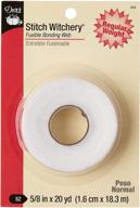 🪡 dritz 222 stitch witchery fusible bonding web white regular weight - 20 yard roll, 5/8" x 20 yards logo