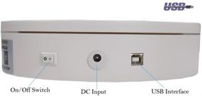 img 2 attached to Поворотный стол для фотографии ComXim 360 градусов - управление по WiFi и USB, 7,87 дюймов, вместимость 44 фунта, сканирование 3D, управление скоростью и направлением, пульт и электрический дисплейный стенд.