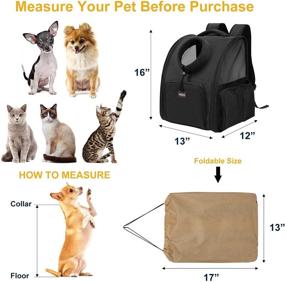 img 2 attached to 🐾 WDM Pet Carrier Backpack for Dogs - Airline Approved Puppy Dog Carrier for Travel, Hiking, Camping & Outdoor Use - Breathable & Head-Out Design