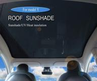 ☀️ topfit model y sunshade: ultimate uv rays protection & heat blocking for tesla model y (2020 2021) logo